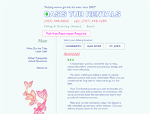 Tablet Screenshot of oasistubrentals.com